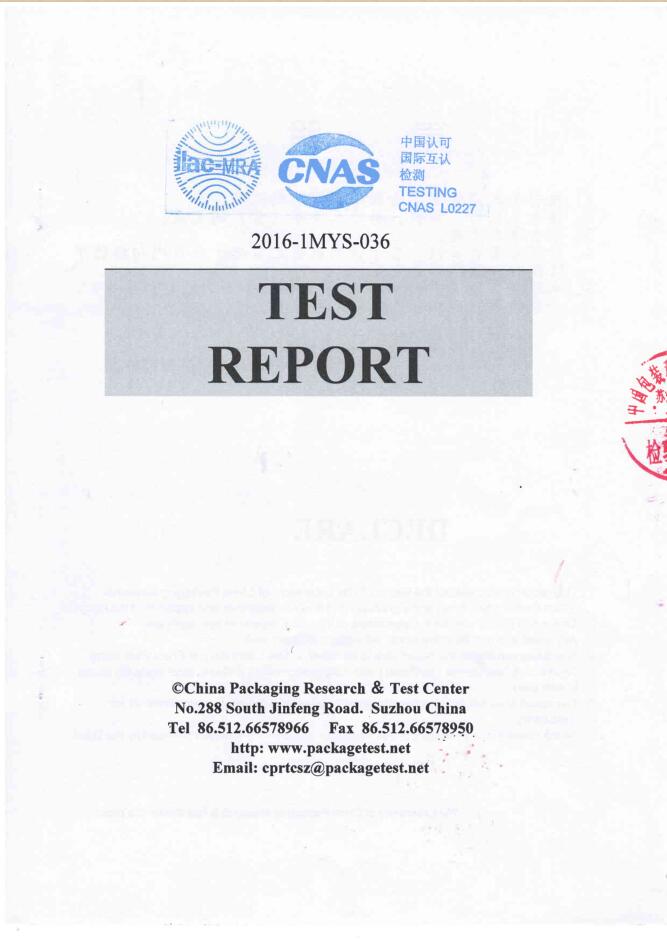 lifting and stack test report